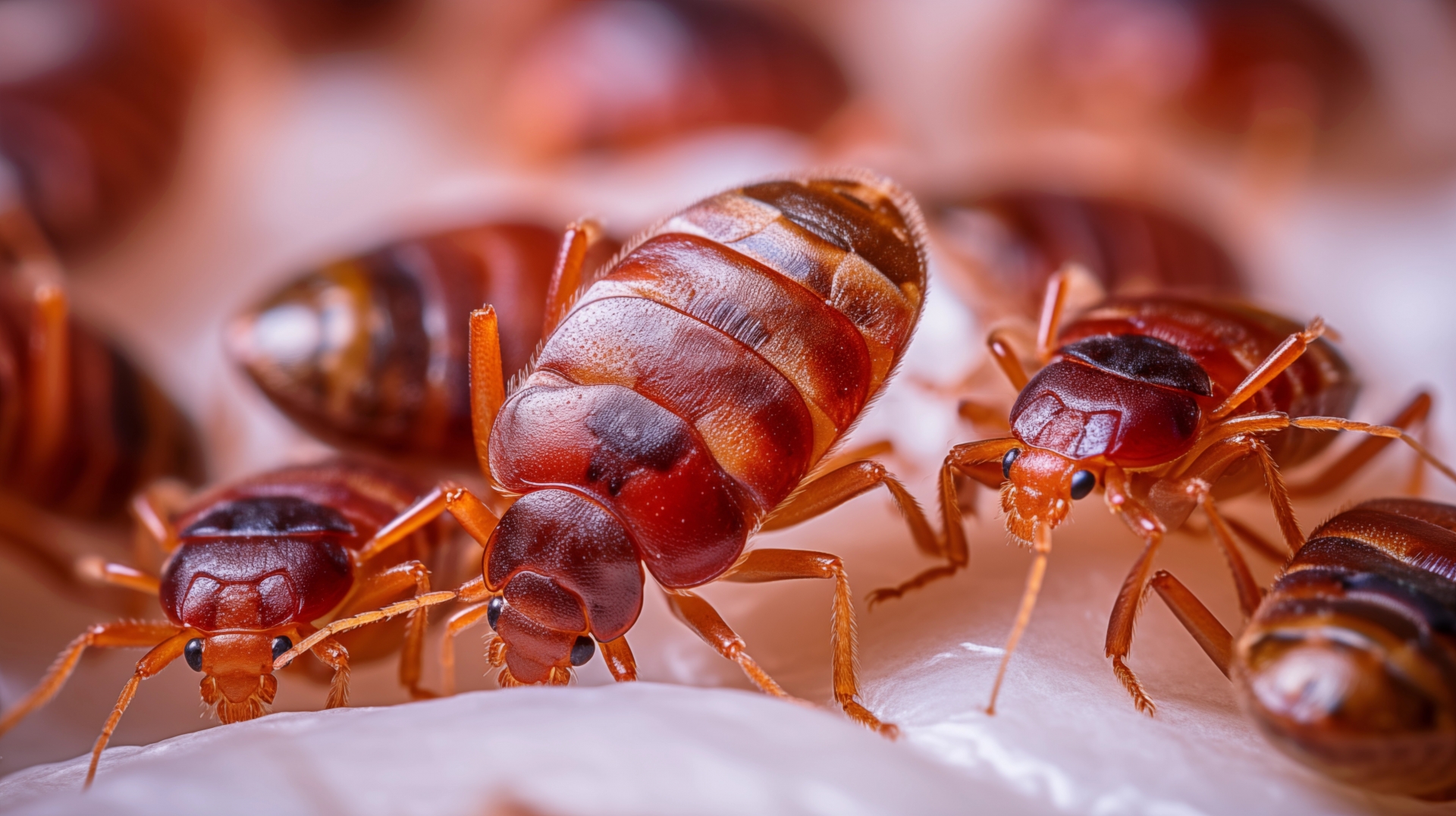 荷物に潜むトコジラミのイメージ