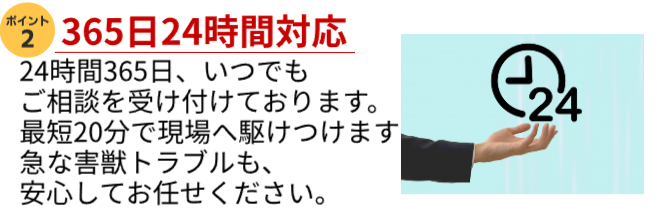 ２４時間対応受付！最短２０分で駆け付ける迅速な対応力！