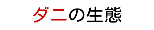 ダニの生態と特徴
